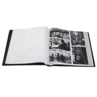 Photo Album 4x6 400 Photos, Personalized Leatherette Frame Cover, Vertical and Horizontal - Black