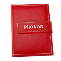 Photo albums, 4"x6", 36 photos, 1 photo per page, Raavi, Red,  Kleer Vu Deluxe