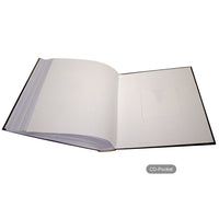 Photo Album 4x6 500 Photos, Personalized Leatherette Frame Cover, Vertical and Horizontal - Black